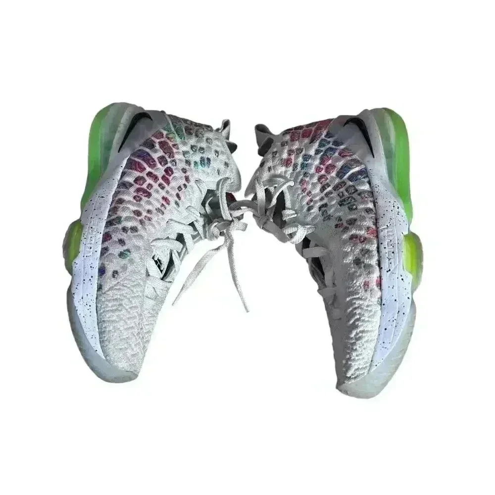Nike LeBron 17 Air Command Force White Black Multi-Color Size 6.5Y BQ5594-100 - Picture 9 of 15